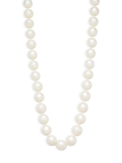 Masako Women's 14k Yellow Gold & 11-12mm White Round Cultured Pearl Necklace