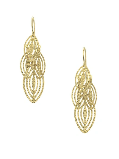 Saks Fifth Avenue Women's 14k Yellow Gold Tiered Leaf Earrings