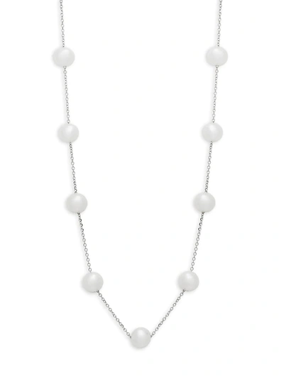 Effy Women's 5mm Freshwater Pearls & 14k White Gold Necklace