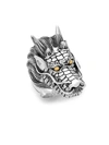 Effy Men's  18k Yellow Gold And Sterling Silver Dragon Ring In Silver