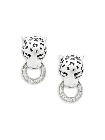 Effy Women's Diamond & Sterling Silver Drop Earrings