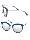 Aqs Women's Poppy 54mm Polarized Sunglasses In Blue Steel