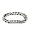 Jean Claude Men's Bee Hive Curb Chain Bracelet In Neutral