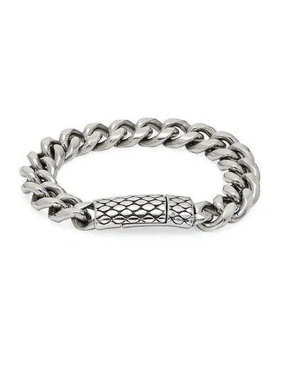 Jean Claude Men's Bee Hive Curb Chain Bracelet In Neutral