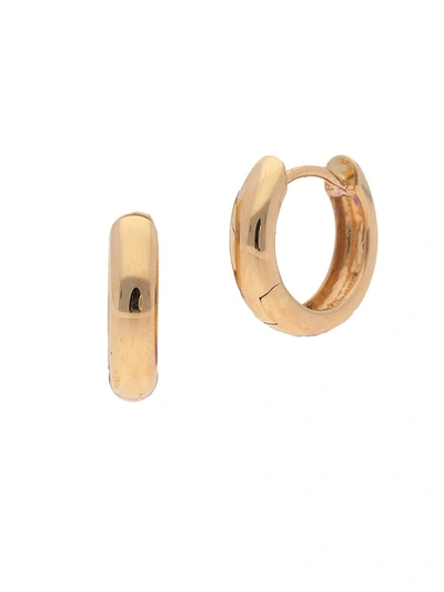 Nephora Women's 14k Yellow Gold Huggie Hoop Earrings