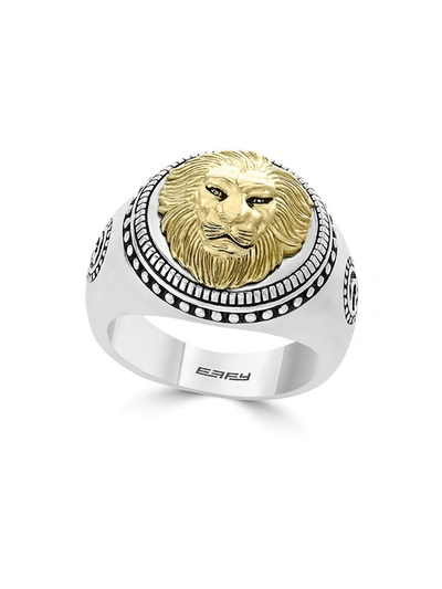 Effy Men's Gento Lion Sterling Silver Band Ring