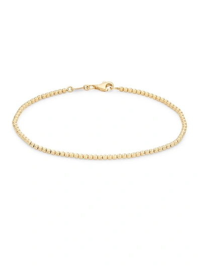 Saks Fifth Avenue Women's Small Beaded 14k Yellow Gold Bracelet
