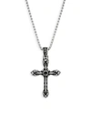 Jean Claude Men's Templier Cross Pendant Necklace In Neutral