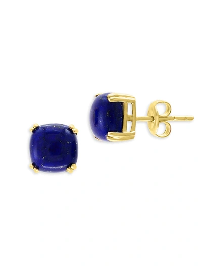 Effy Women's September 14k Yellow Gold & Lapis Lazuli Stud Earrings
