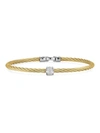 Alor Women's 18k Yellow Gold Stainless Steel Diamond Cable Bracelet