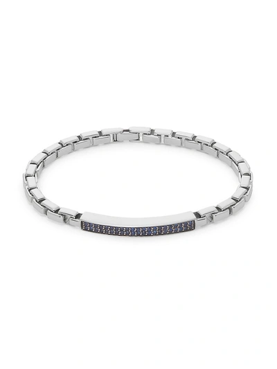 Effy Men's Sterling Silver & Sapphire Bracelet