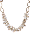 SAACHI WOMEN'S HALF MOON FAUX PEARL LAYERED NECKLACE,0400099901948