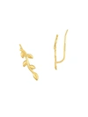 Saks Fifth Avenue Women's 14k Yellow Gold Leaf Climber Earrings