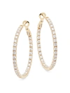NEPHORA WOMEN'S 14K GOLD DIAMOND HOOP EARRINGS,0400010641598