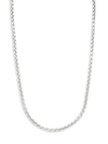 EFFY MEN'S STERLING SILVER ROUND BOX CHAIN NECKLACE,0400010825056