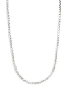 Effy Men's Sterling Silver Round Box Chain Necklace In Silver