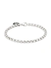 EFFY MEN'S STERLING SILVER ROUND BOX CHAIN BRACELET,0400010825050