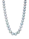 MASAKO WOMEN'S 14K WHITE GOLD & 11-12MM ROUND GREY CULTURED FRESHWATER PEARL NECKLACE,0400097898530
