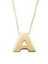Saks Fifth Avenue Women's Initial 14k Yellow Gold Necklace In Letter A