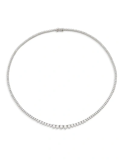 Diana M Jewels Women's 14k White Gold & 6.5 Tcw Diamond Tennis Necklace