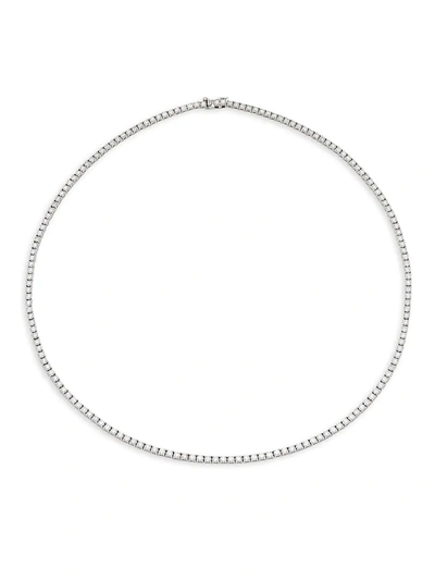 Diana M Jewels Women's 14k White Gold & 7 Tcw Diamond Tennis Necklace