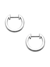 Nephora Women's 14k White Gold Huggie Hoop Earrings