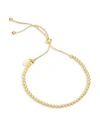 Sterling Forever Beaded Slider Bracelet-silver In Neutral