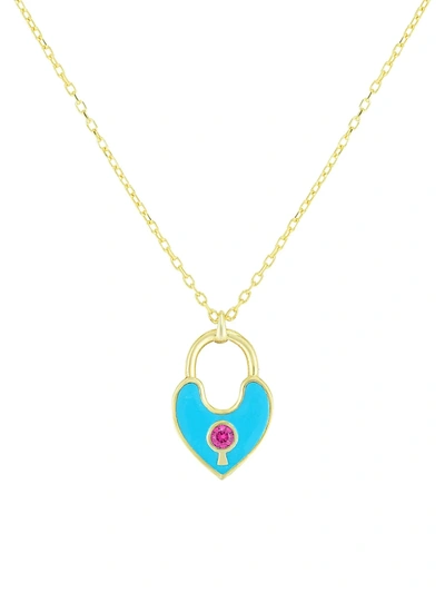Chloe & Madison Women's Crystal Pendant Necklace In Silver