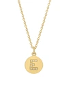 NEPHORA WOMEN'S 14K YELLOW GOLD & DIAMOND E PENDANT NECKLACE,0400010798897