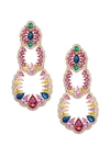 Eye Candy La Women's Luxe Goldtone & Crystal Drop Earrings In Neutral