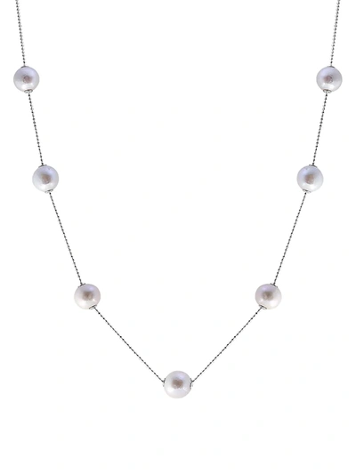 Effy Women's 925 Sterling Silver & 11-12mm White Round Freshwater Pearl Necklace