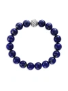 Effy Men's Sterling Silver & Lapis Lazuli Bracelet In Blue
