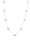 MASAKO WOMEN'S 14K YELLOW GOLD & 10-11MM CULTURED FRESHWATER PEARL STATION NECKLACE,0400012043293