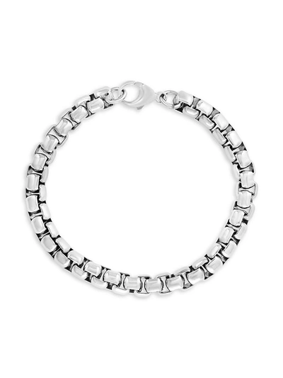 Effy Sterling Silver Round Box Chain Bracelet