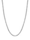 Effy Sterling Silver Greek Box Chain Necklace In Silver