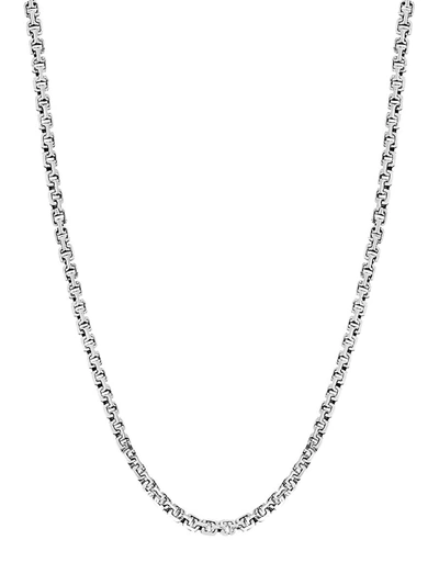 Effy Sterling Silver Greek Box Chain Necklace