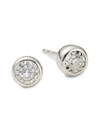Saks Fifth Avenue Women's 14k White Gold & 0.1 Tcw Diamond Stud Earrings