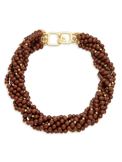 Kenneth Jay Lane Women's Goldtone Chunky Bead Necklace