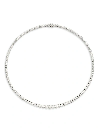 Nephora Women's 14k White Gold & Diamond Graduated Necklace