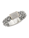Effy Women's 18k Yellow Gold, Sterling Silver & 0.50 Tcw Diamond Belt Bracelet In Silver