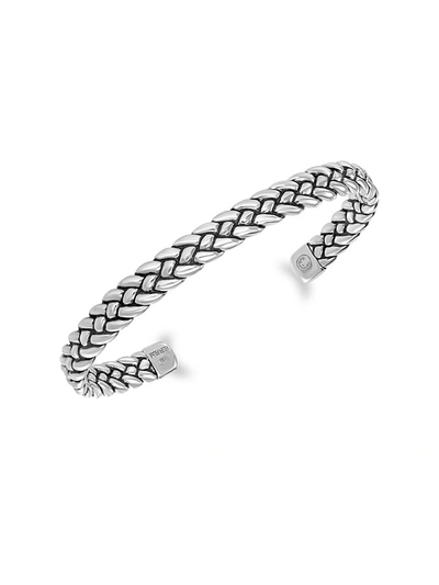 Effy Men's Sterling Silver Textured Cuff Bracelet