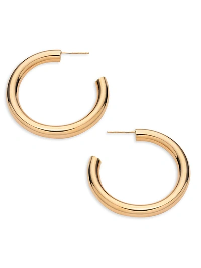 Saks Fifth Avenue Women's 14k Yellow Gold J-tube Hoop Earrings