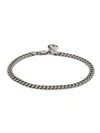 EFFY MEN'S BLACK RHODIUM PLATED STERLING SILVER MIAMI CUBAN LINK CHAIN BRACELET,0400012173836