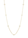 ADRIANA ORSINI WOMEN'S GOLDTONE CUBIC ZIRCONIA STATION NECKLACE,0400012569264