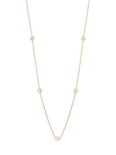 Adriana Orsini Women's Rose Goldplated & Crystal Station Necklace