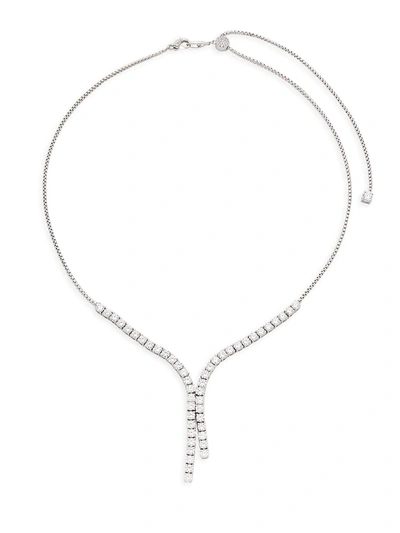 Adriana Orsini Women's Rhodium-plated Cubic Zirconia Necklace In White