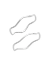 Sterling Forever Sterling Silver Wave Ring Set Of 2