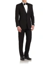 Ike Behar Men's Slim Fit Wool Tuxedo In Black