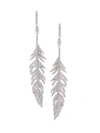 EYE CANDY LA WOMEN'S THE LUXE COLLECTION LEAF DROP EARRINGS,0400012597496