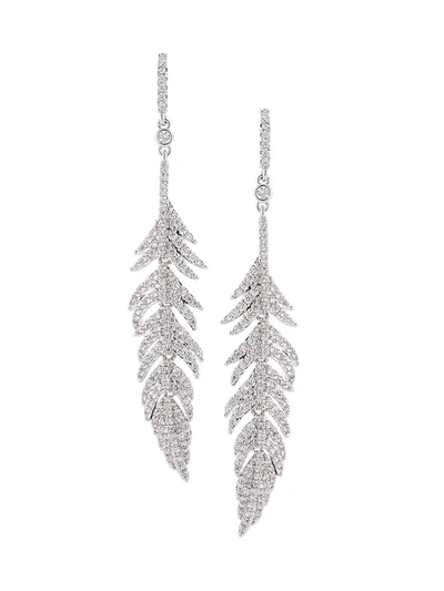 Eye Candy La Women's The Luxe Collection Leaf Drop Earrings In Brass